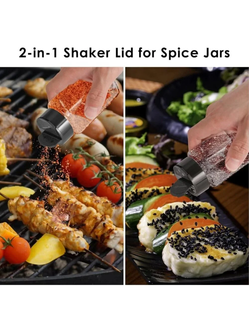 12 Pack Glass Spice Jars with Labels & Shaker Lids, 4oz Empty Containers